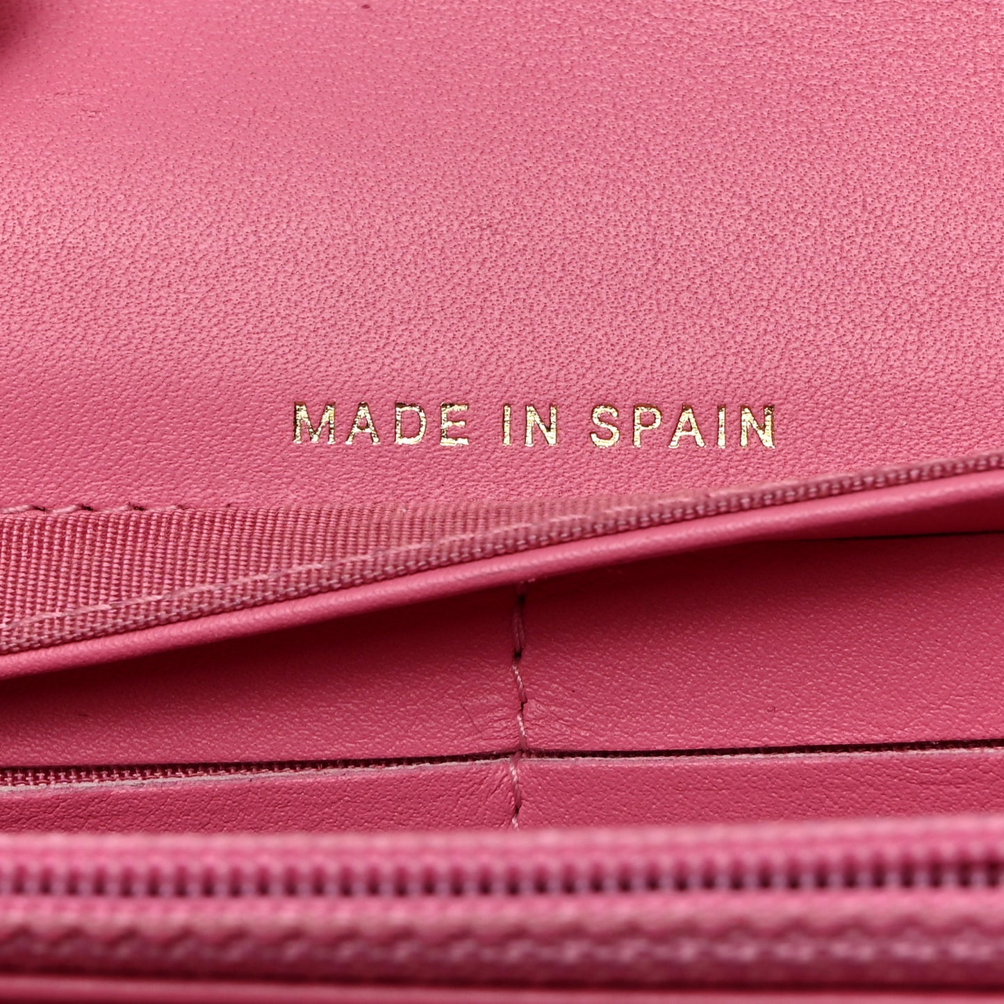 Lambskin Quilted Large Boy Gusset Flap Wallet Pink