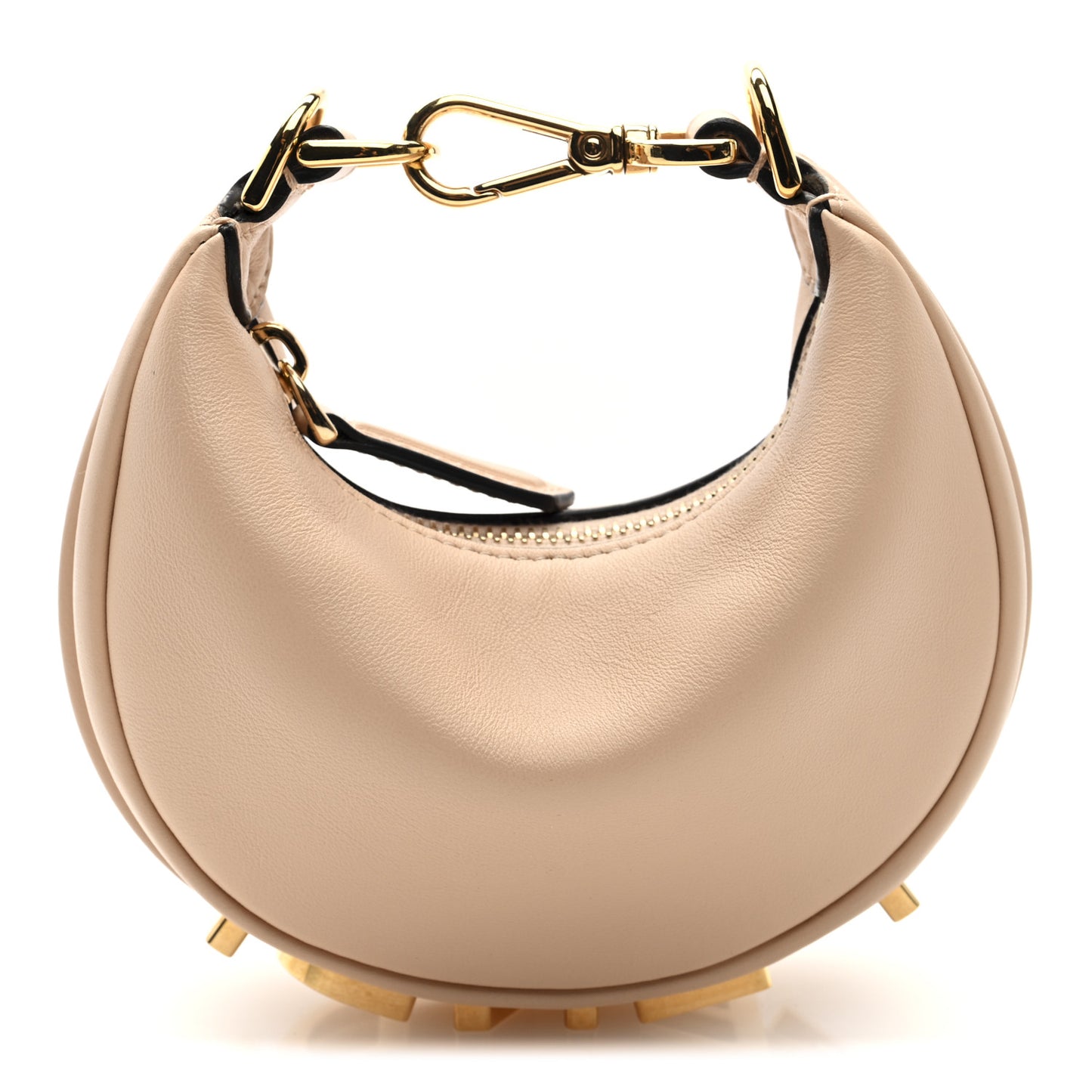 Vitello Grace Matte Nano Fendigraphy Hobo Charm Light Rose