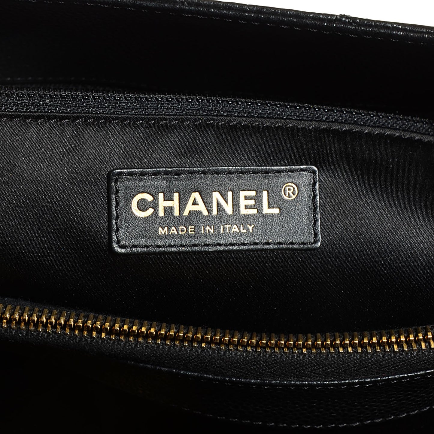Caviar Quilted Grand Shopping Tote GST Black