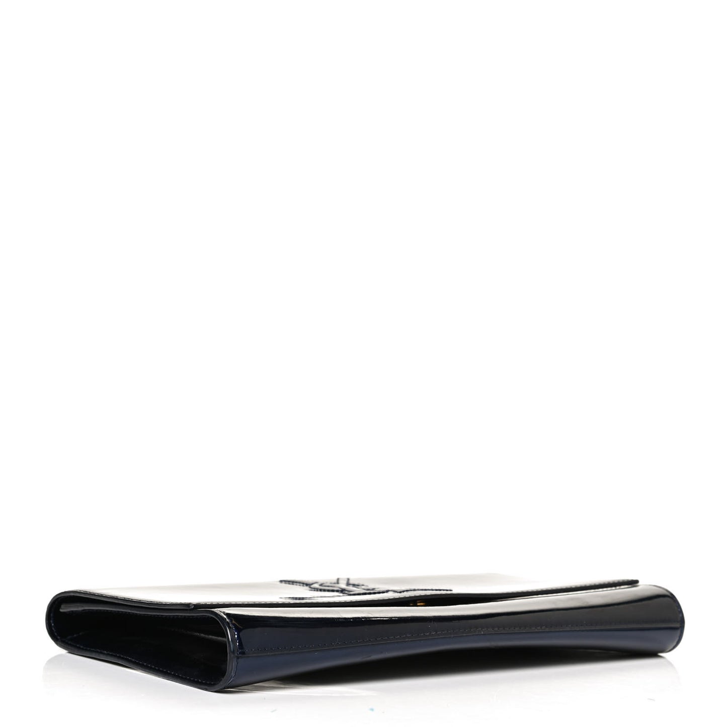 Patent Monogram Large Belle De Jour Clutch Navy Blue