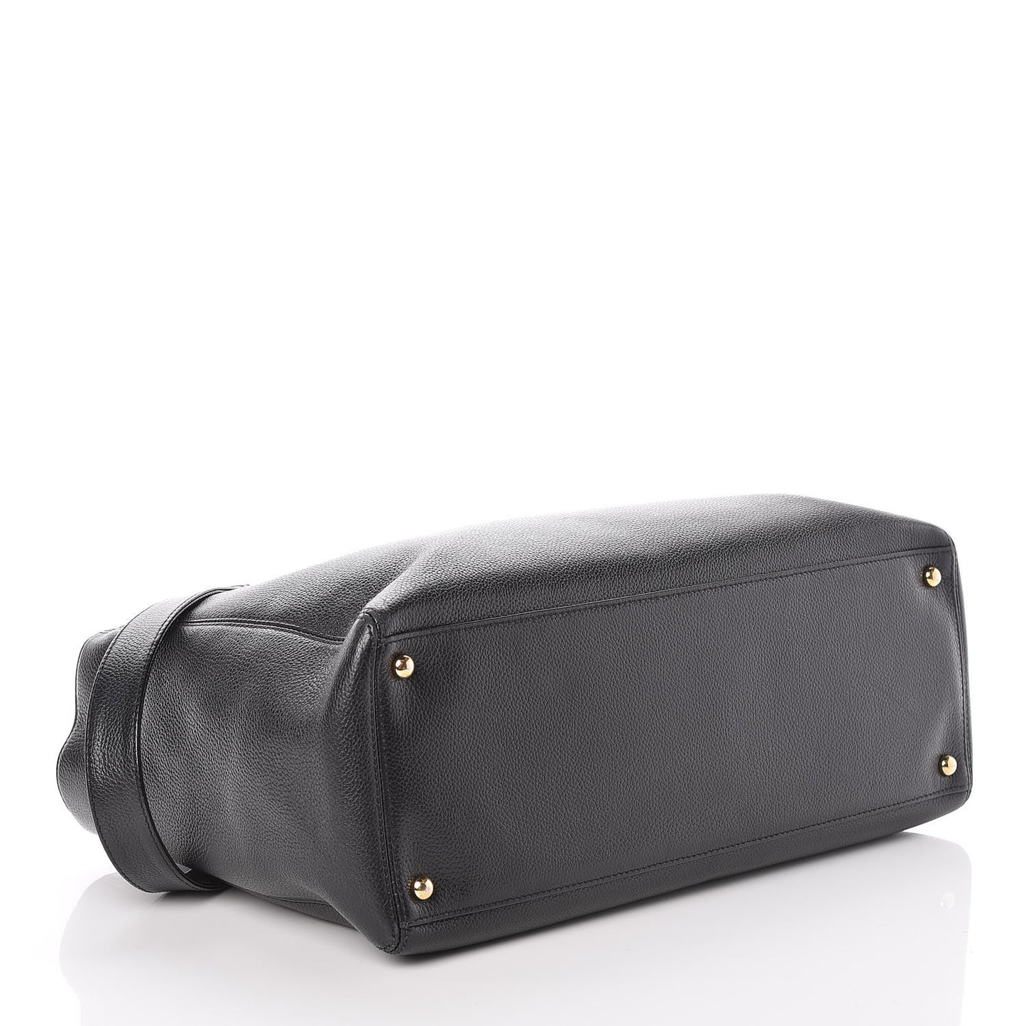 Calfskin Cerf Shopper Tote Black