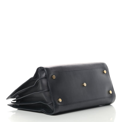 Saint Laurent Calfskin Small Sac De Jour Marine Black 3 of 9