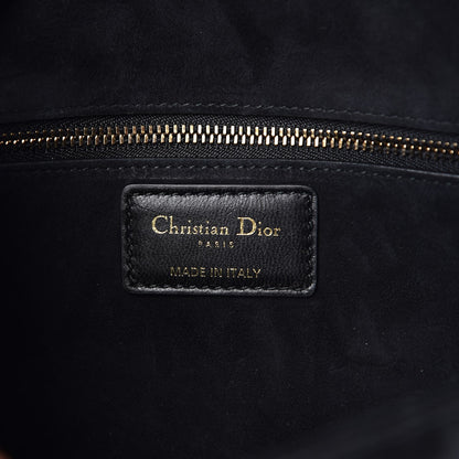 Christian Dior Lambskin Cannage Large Dioraddict Flap Bag Black 7 of 8