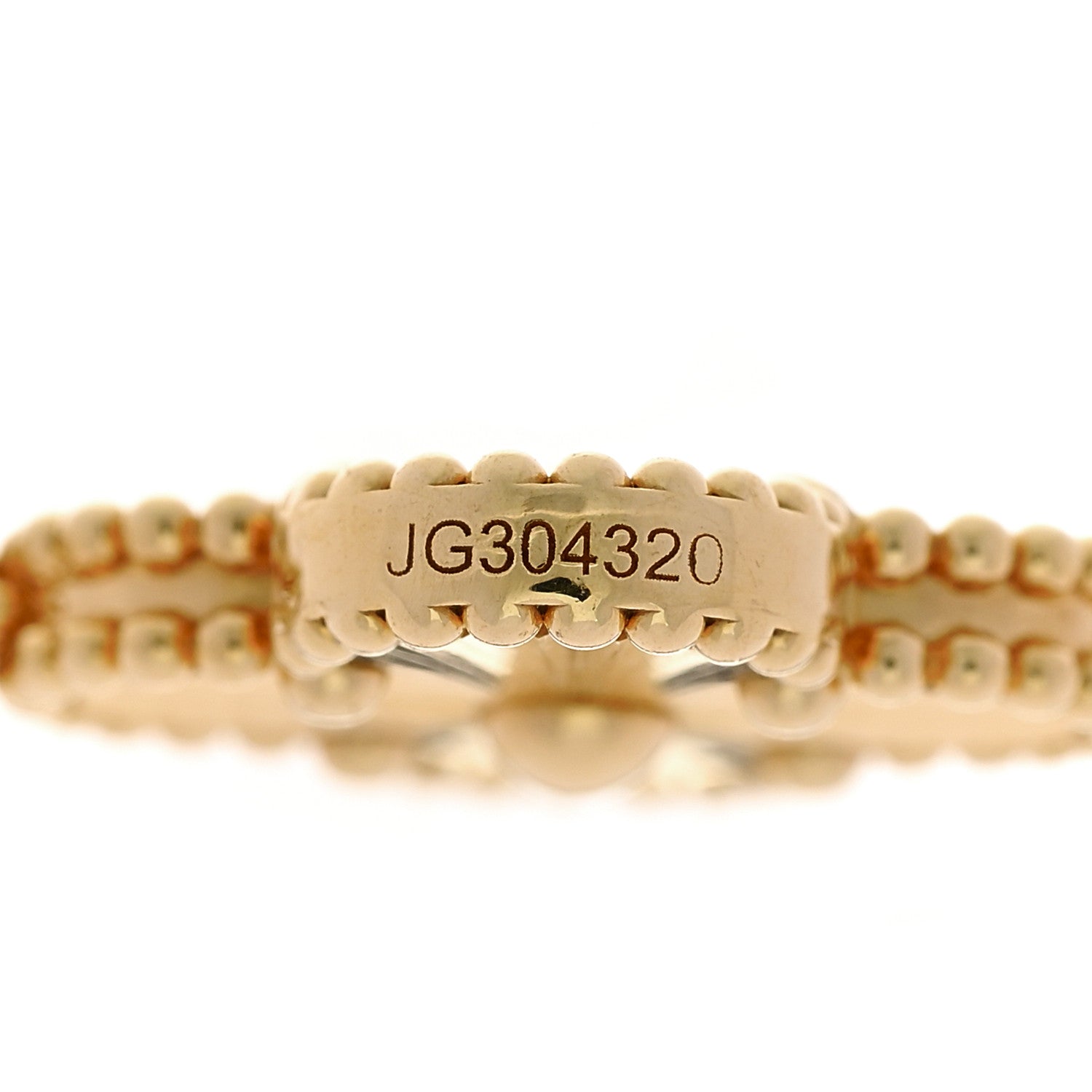 Van Cleef & Arpels 18K Yellow Gold 5 Motifs Guilloche Vintage Alhambra Bracelet 4 of 5