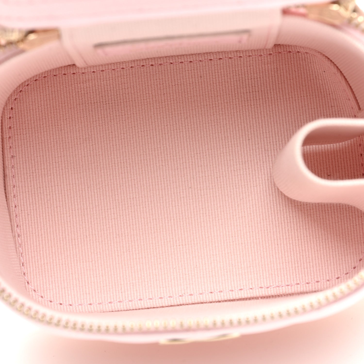 Chanel Lambskin Quilted Top Handle Mini Vanity Case With Chain Light Pink 5 of 11