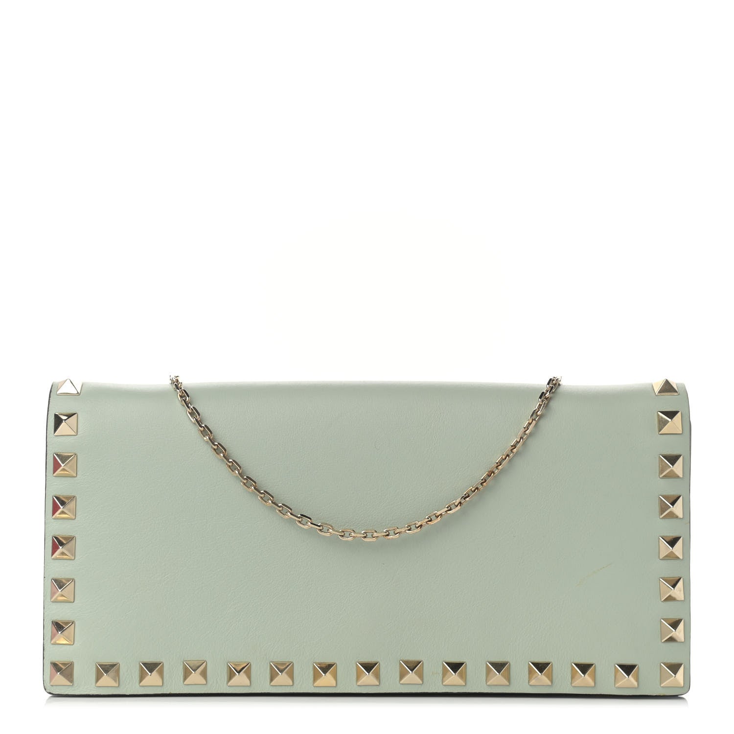 Valentino Garavani Vitello Watercolor Chain Crossbody Bag Rose Green Yellow Sky 1 of 10