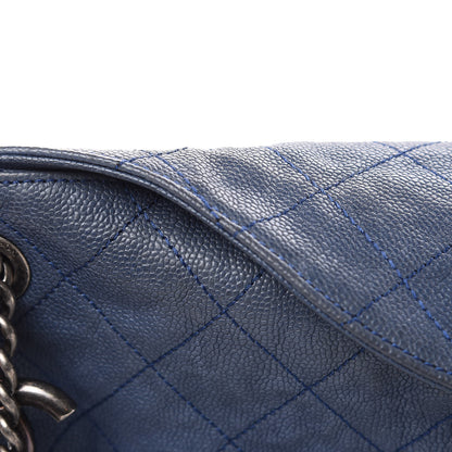 Chanel Caviar Quilted Simply CC Hobo Blue 16 of 18