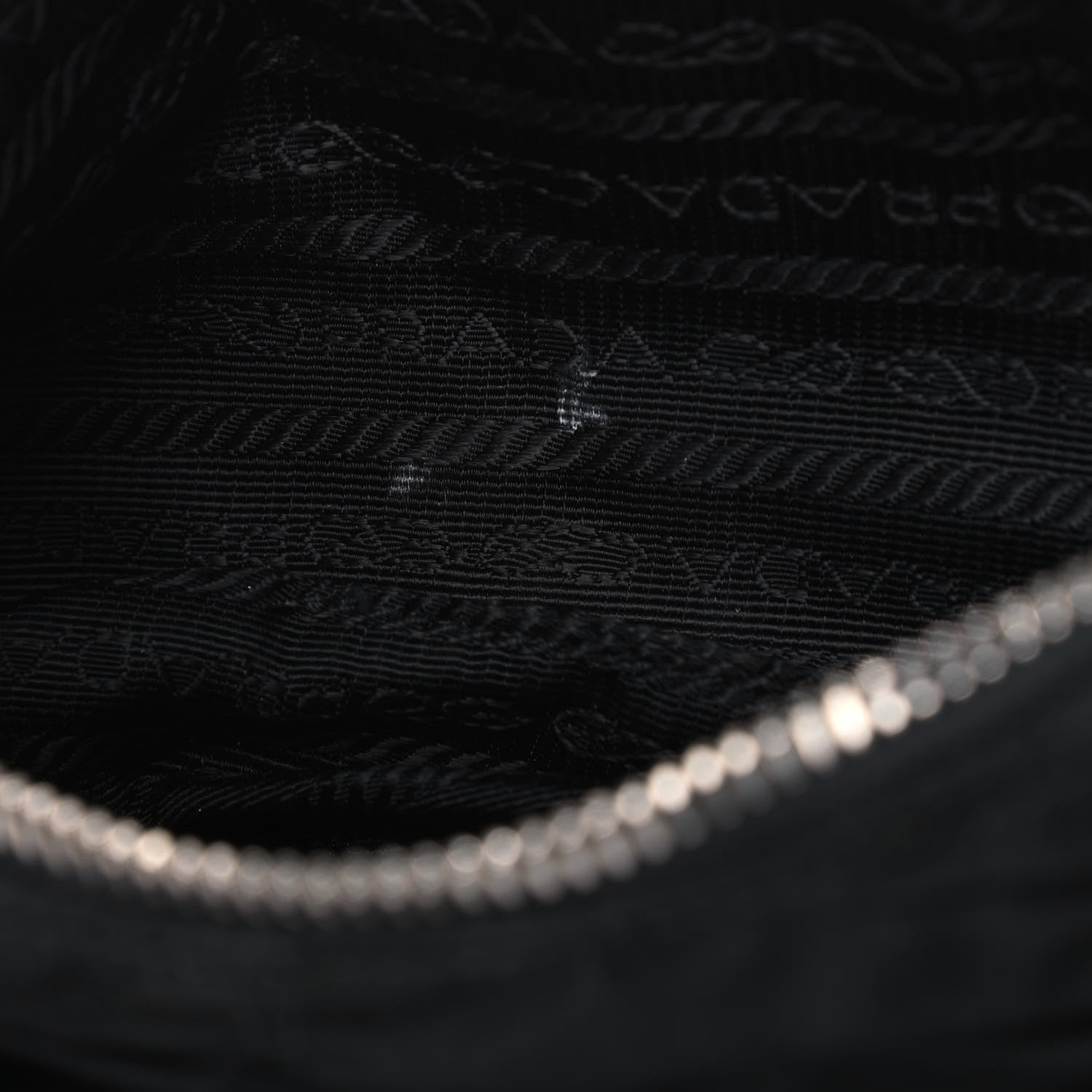 Prada Tessuto Nylon Gaufre Shoulder Bag Black 6 of 9