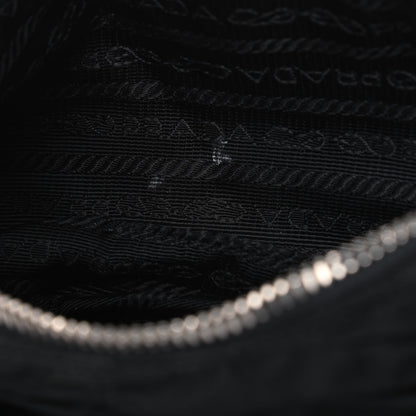 Prada Tessuto Nylon Gaufre Shoulder Bag Black 6 of 9