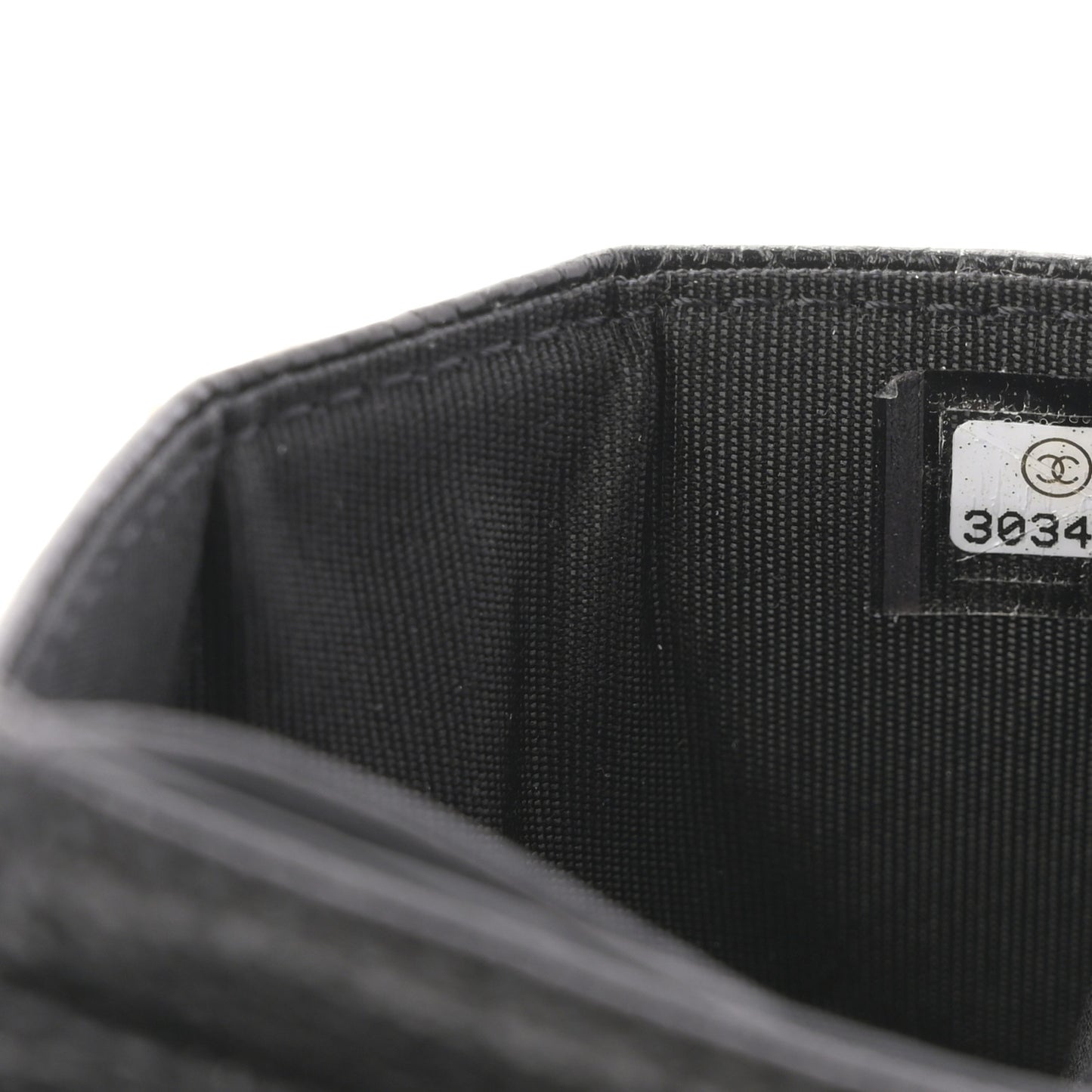 Caviar Quilted Boy Card Holder Black
