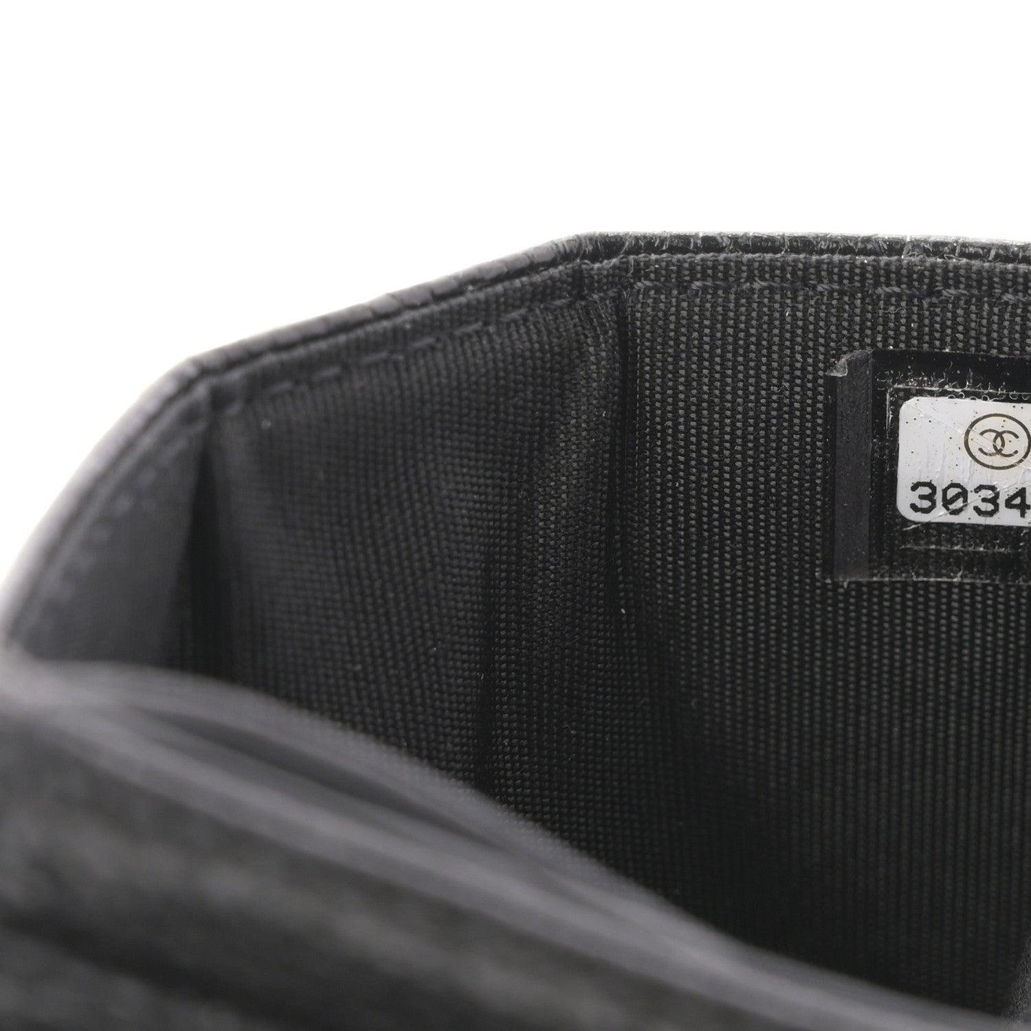 Chanel Caviar Quilted Boy Card Holder Black 7 of 8