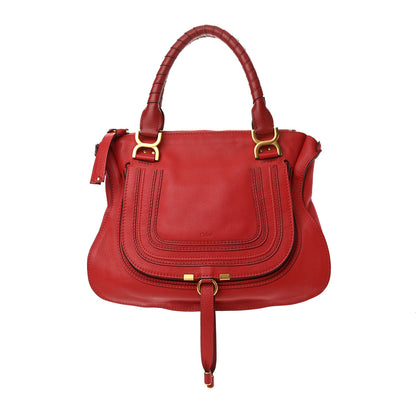 Chloe Calfskin Medium Marcie Satchel Red 1 of 10