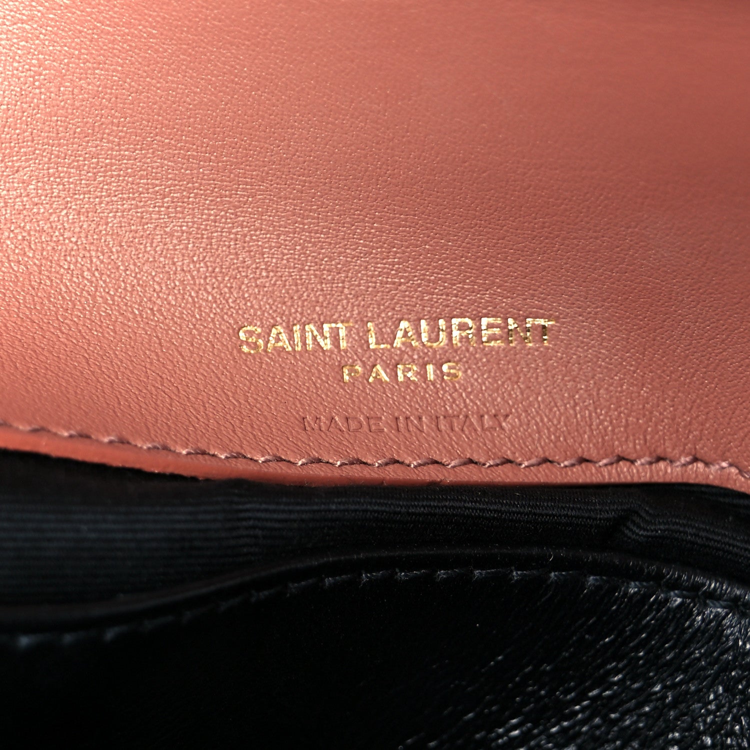Saint Laurent Suede Matelasse Chevron Monogram Mini College Bag Barely Pink 8 of 13