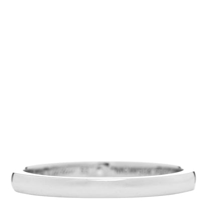 Cartier Platinum Diamond 2.1mm Ballerine Wedding Band Ring 53 6.25 3 of 4