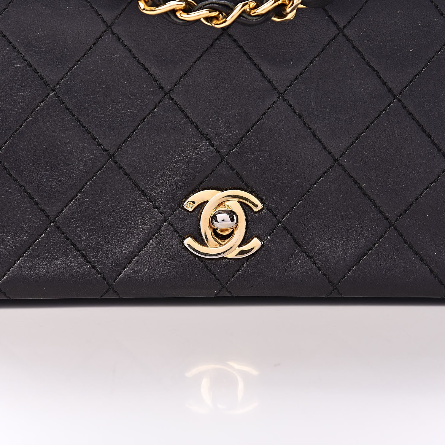 Chanel Lambskin Quilted Mini Flap Black 11 of 13
