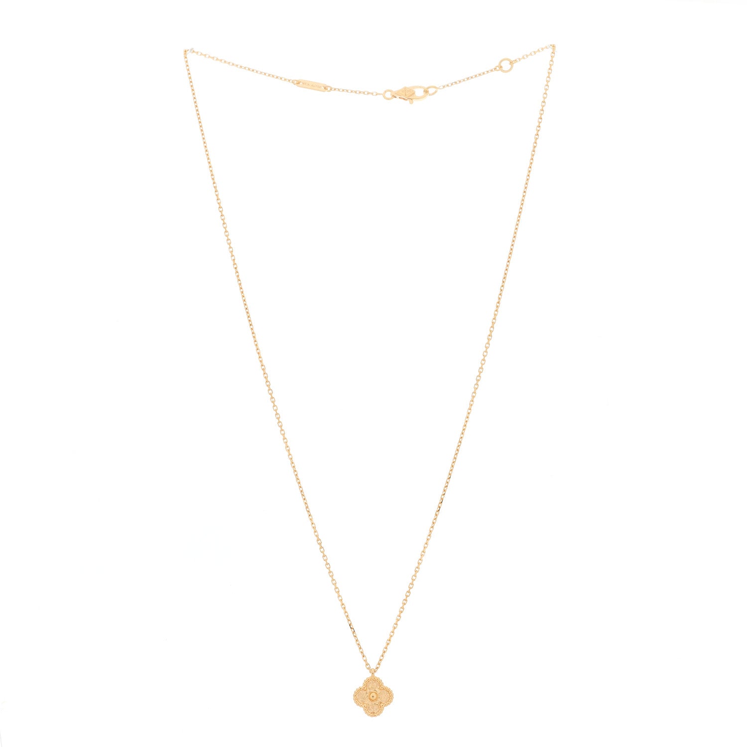 Van Cleef & Arpels 18K Rose Gold Sweet Alhambra Pendant Necklace 3 of 6