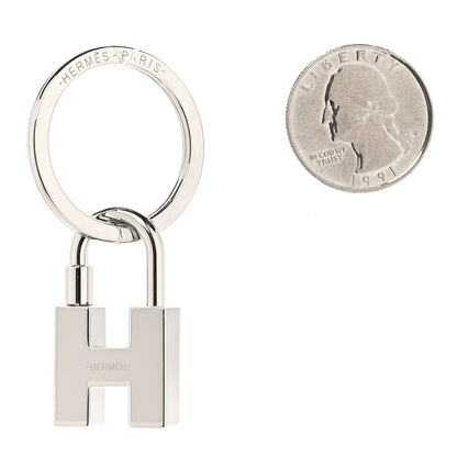 Hermes Lacquered Palladium Cadenas Quizz Rainbow Key Ring Multicolor 2 of 5