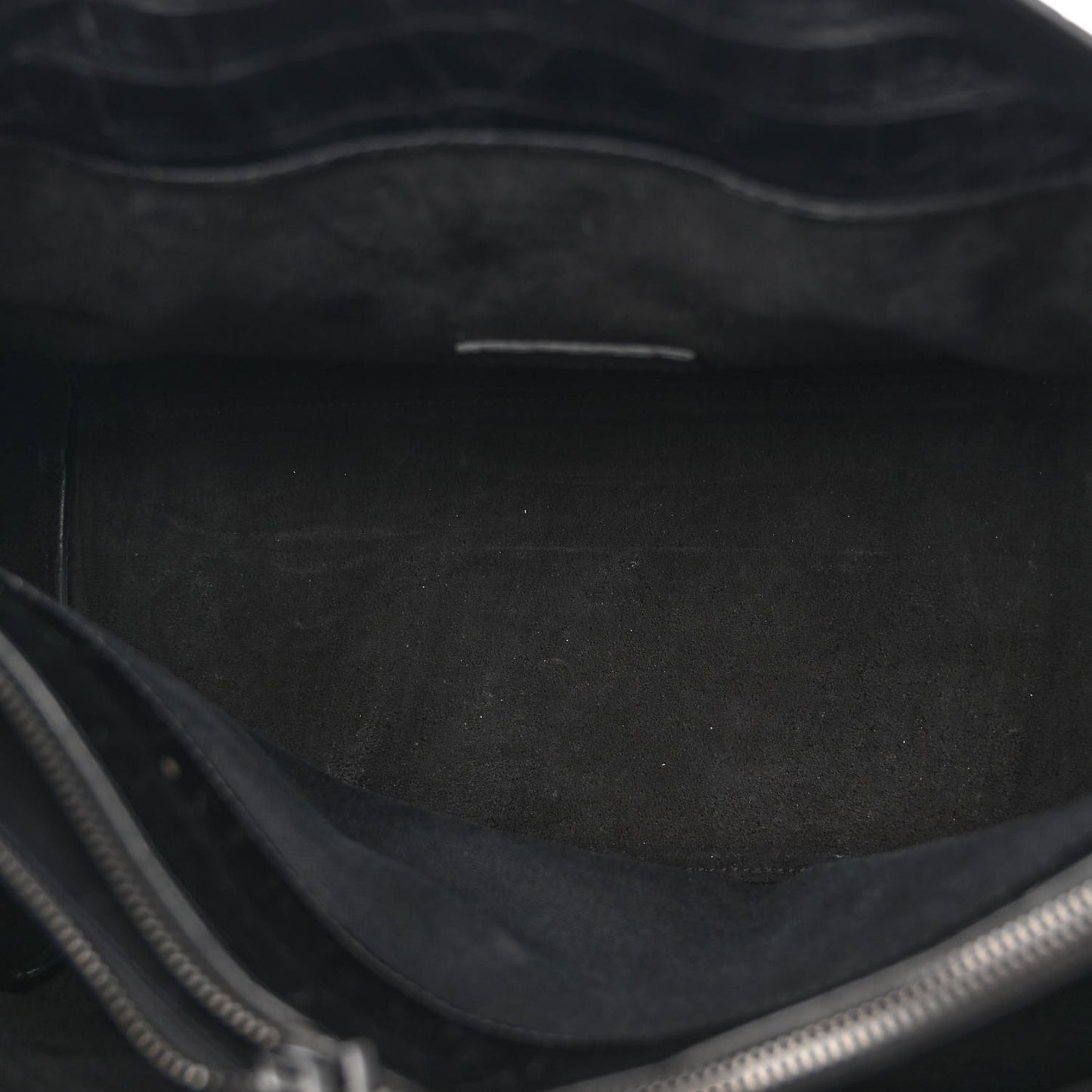 Calfskin Crocodile Embossed Medium Supple Sac de Jour Black