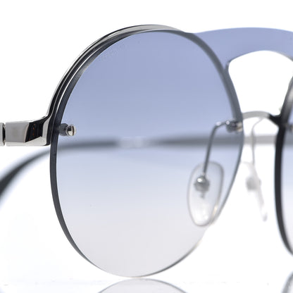 Prada Round Gradient Sunglasses SPR 65T Blue 7 of 8