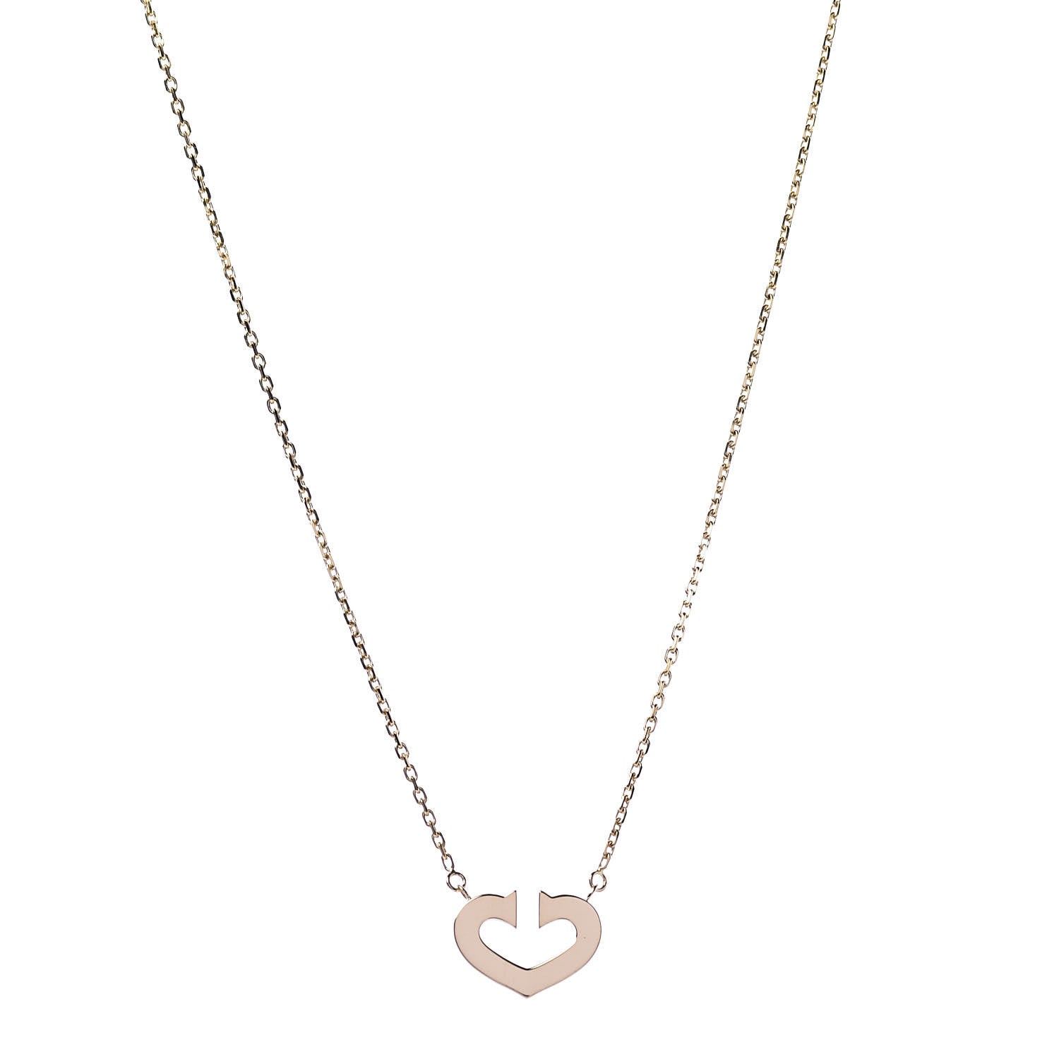 Cartier 18K Yellow Gold Medium Hearts and Symbols Necklace 1 of 6