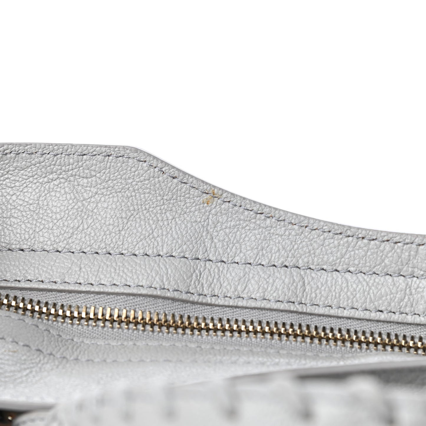 Agneau Gold Metallic Edge Hardware City Gris Glace