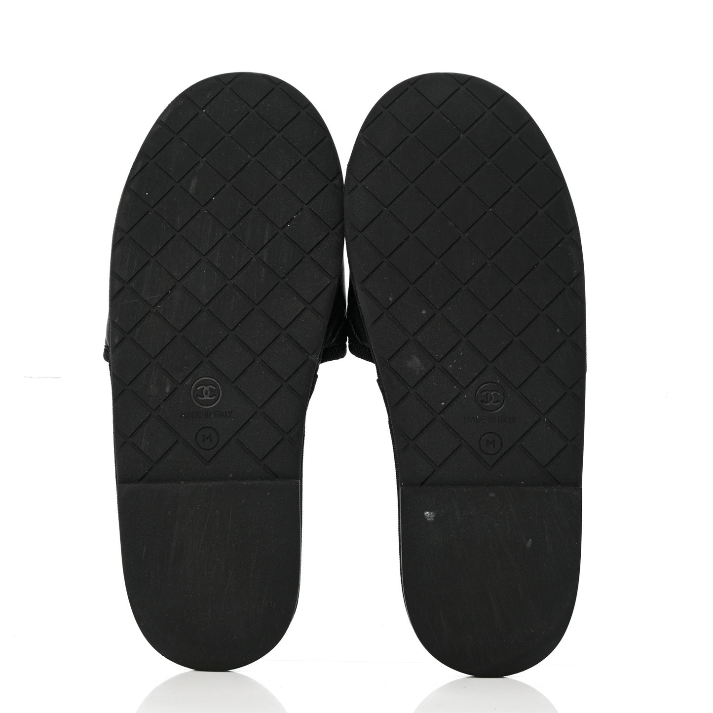Lambskin CC Flat Mules M Black