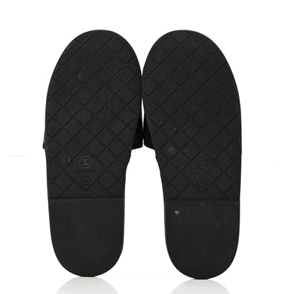 Chanel Lambskin CC Flat Mules M Black 9 of 18