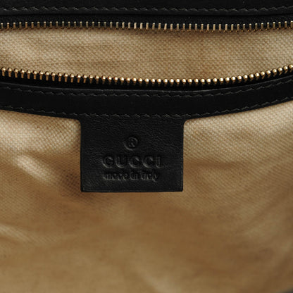 Gucci Guccissima Large Emily Chain Shoulder Bag Black 6 of 7