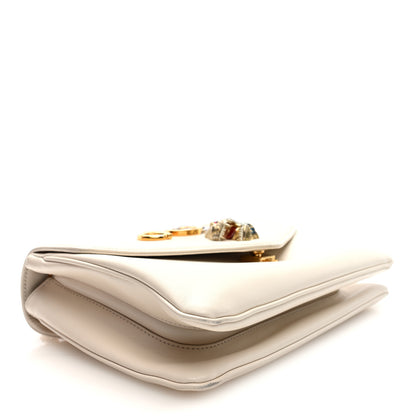 Gucci Vitello Palmellato Lux Crystal Medium Rajah Shoulder Bag Mystic White Multicolor 4 of 11