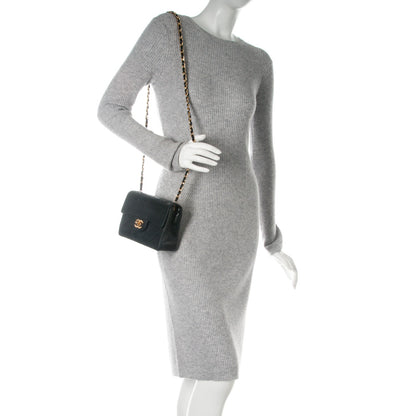 Chanel Lambskin Quilted Mini Square Flap Black 2 of 8