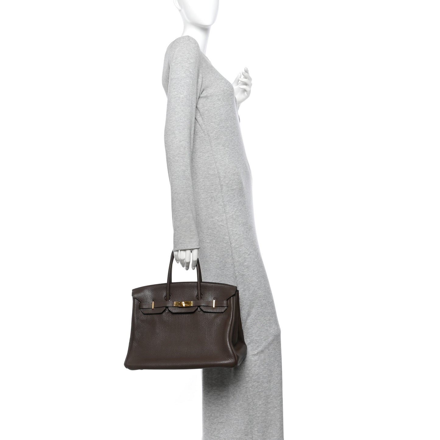 Taurillon Clemence Birkin 35 Cafe