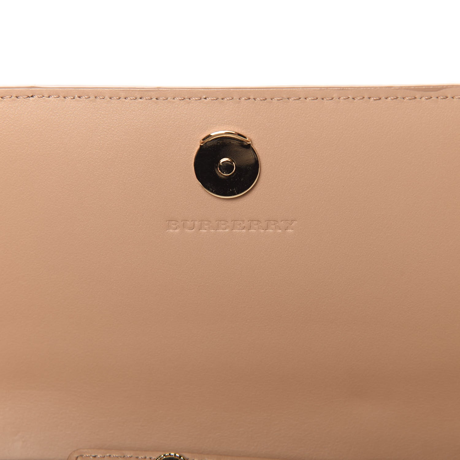 Burberry Haymarket Check Henley Wallet On Chain Mid Camel 8 of 10