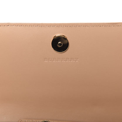Burberry Haymarket Check Henley Wallet On Chain Mid Camel 8 of 10
