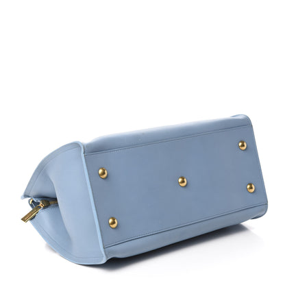 Saint Laurent Calfskin Small Classic Y Cabas Blue Glacier 4 of 11