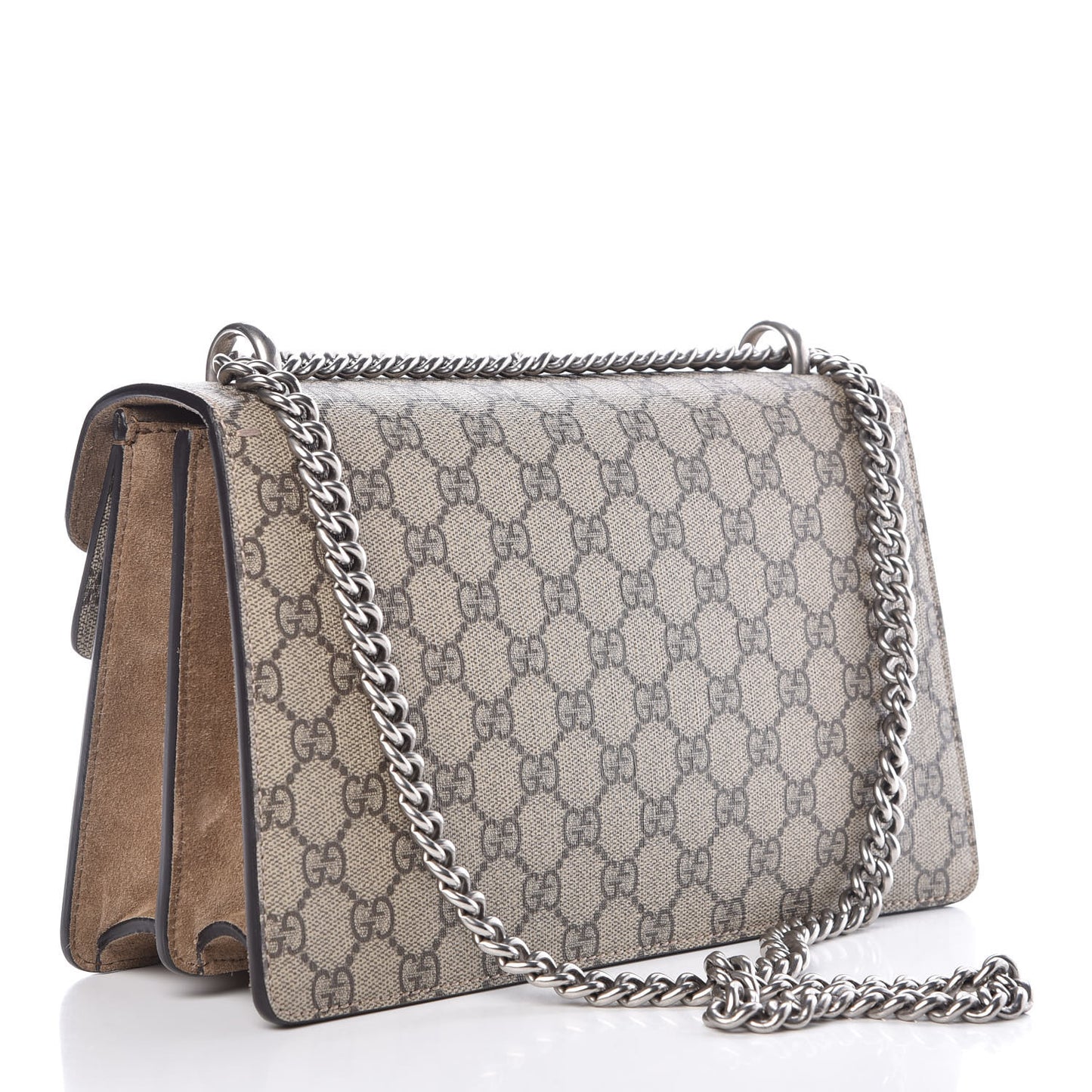 GG Supreme Monogram Small Dionysus Shoulder Bag Taupe
