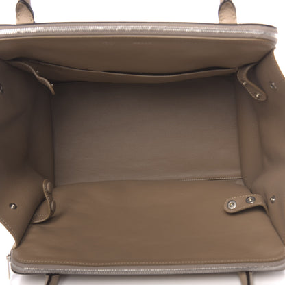 Celine Drummed Calfskin Suede Double Zip Trapeze Sand 5 of 10