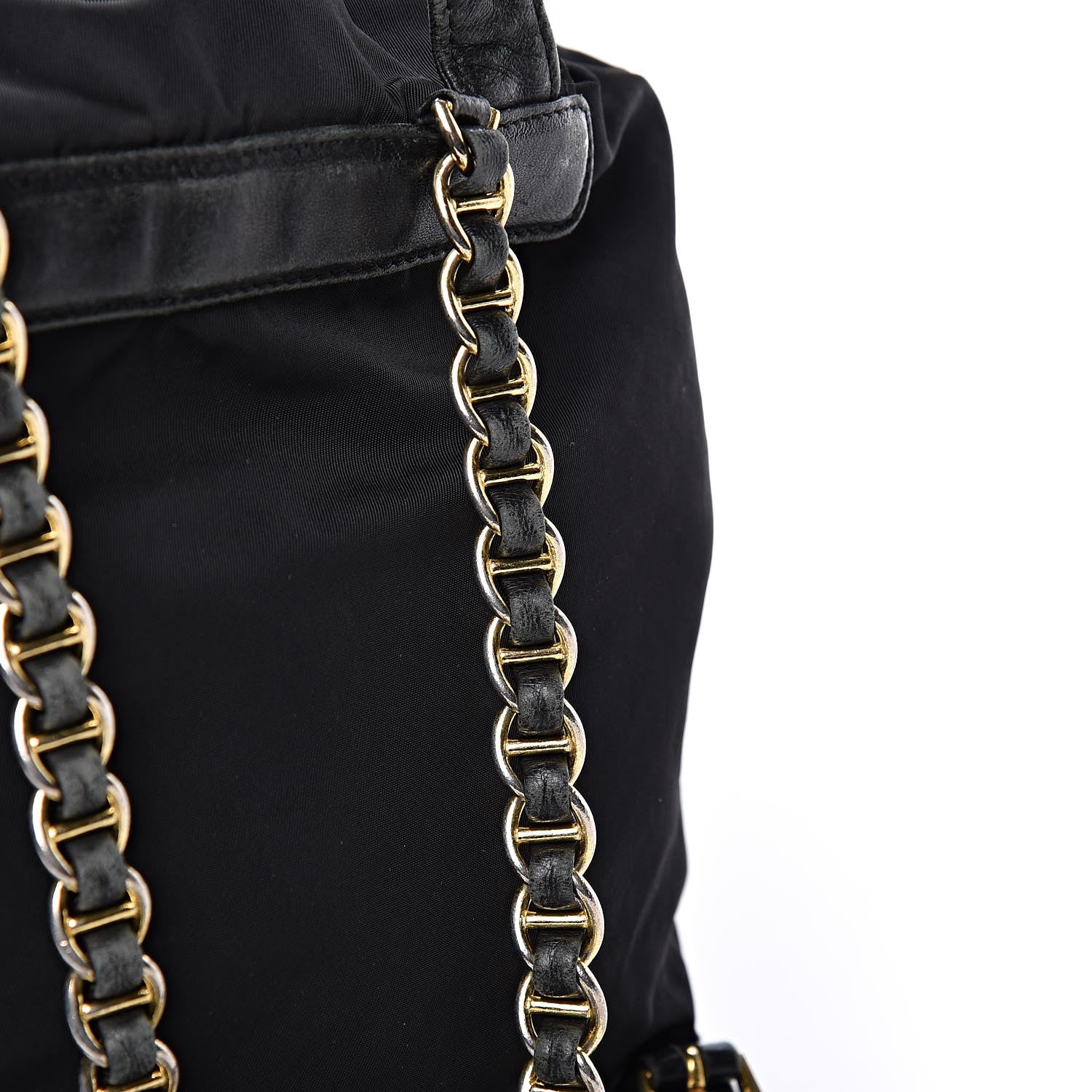 Prada Tessuto Nylon Vela Chain Backpack Black 17 of 17