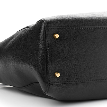 Christian Dior Goatskin DIORANGELES Tote Black 9 of 11