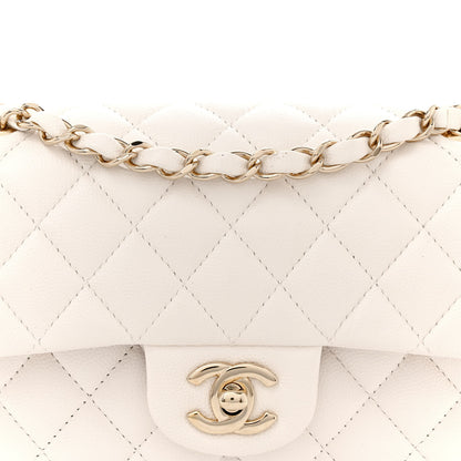 Chanel Caviar Quilted Small Double Flap White 8 of 12