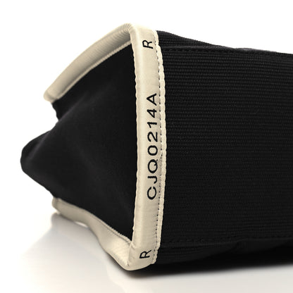 Marc Jacobs Cotton Canvas Medium The Jacquard Tote Bag Black 7 of 8