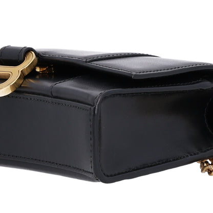 Balenciaga Shiny Box Calfskin Hourglass Chain Bag Black 10 of 10
