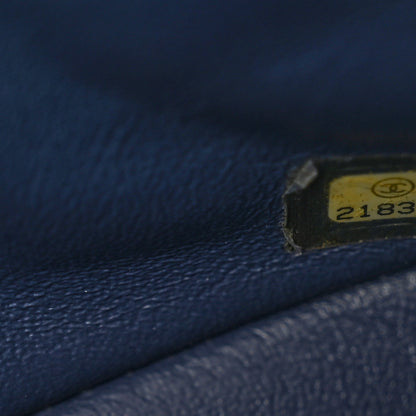 Chanel Crumpled Grained Calfskin Small Two Tone Flap Navy 8 of 10