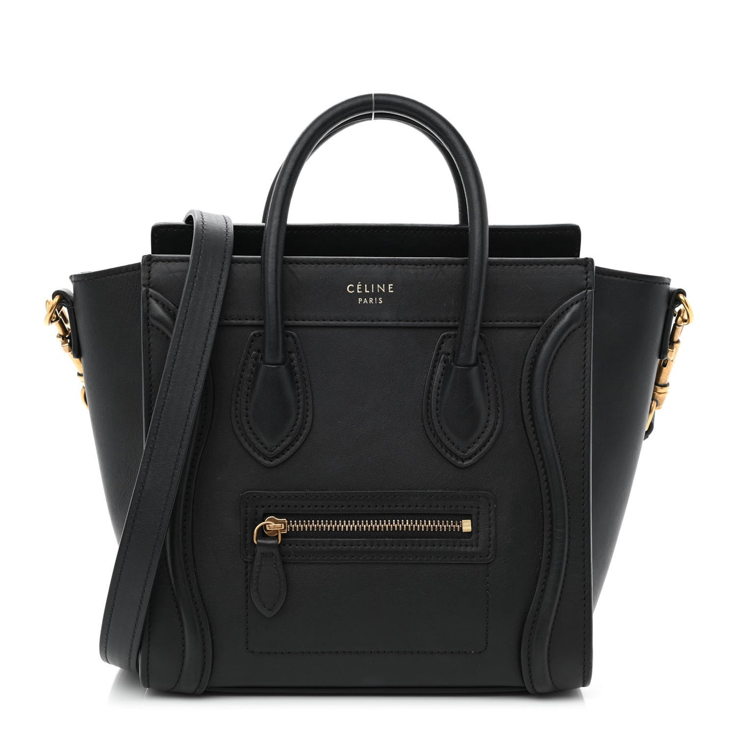 Smooth Calfskin Nano Luggage Black