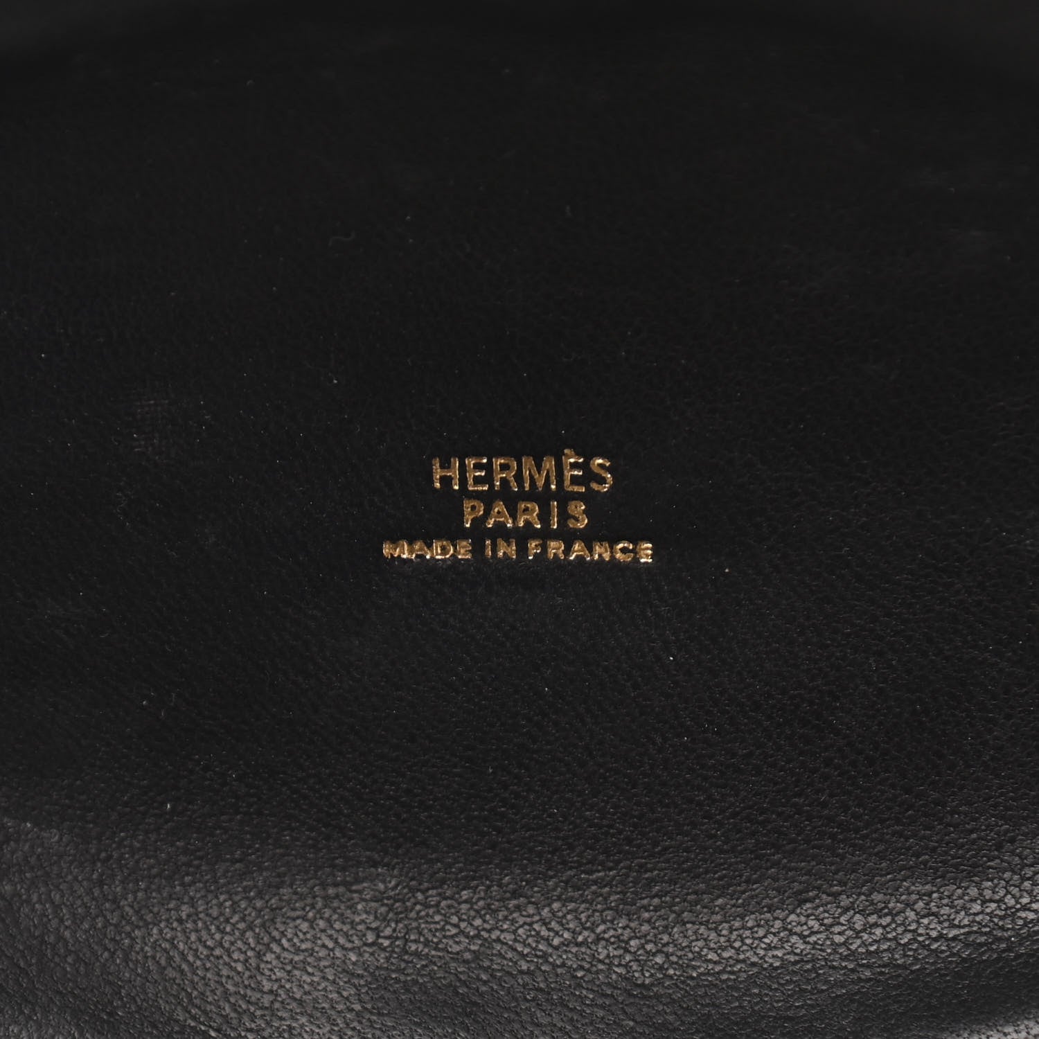 Hermes Veau Doblis Brass Minaudiere Clutch Black 6 of 13
