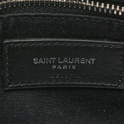 Saint Laurent Calfskin Y Quilted Monogram Medium Loulou Chain Satchel Black 7 of 13