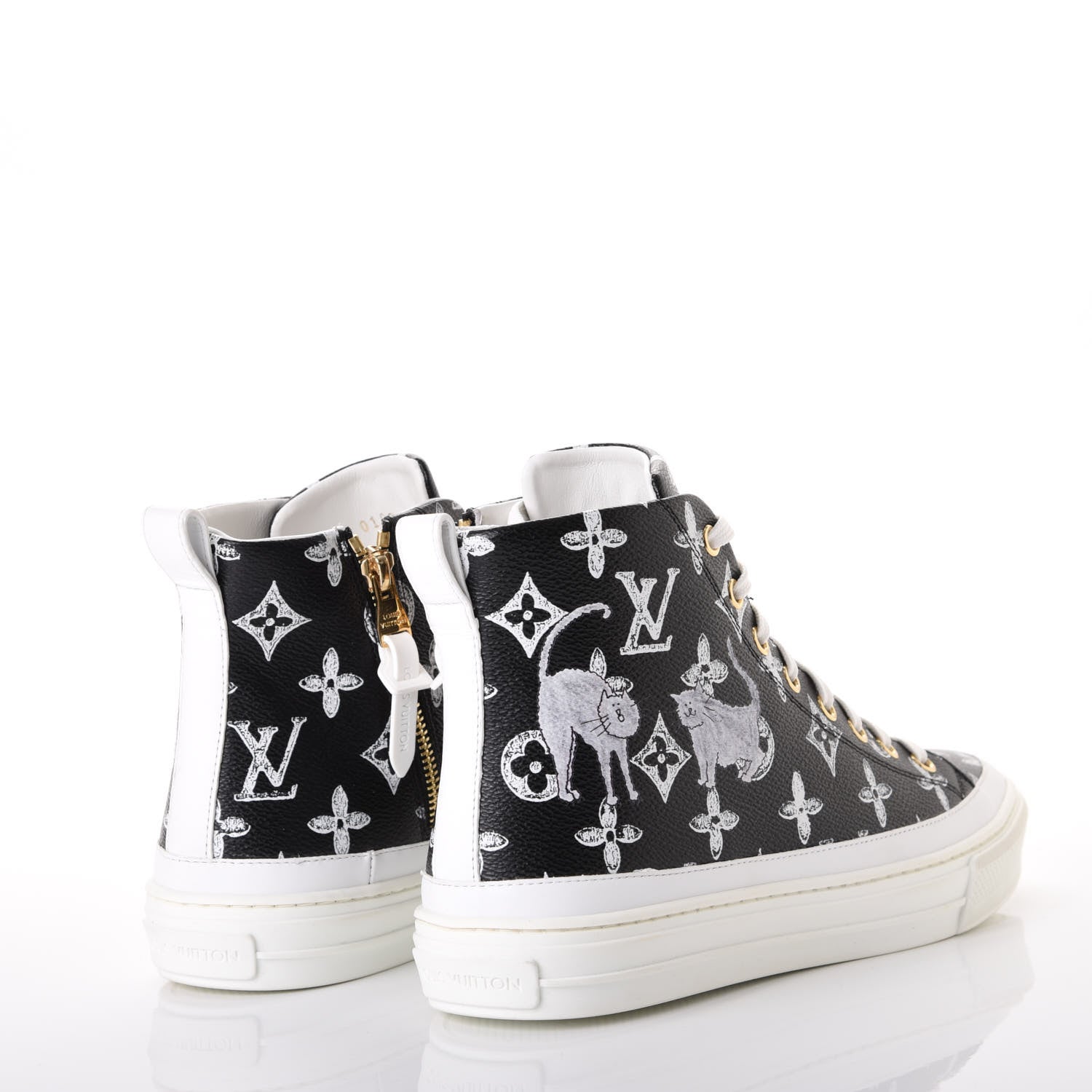 Louis Vuitton Catogram Stellar Sneaker Boots 39 Black 5 of 10
