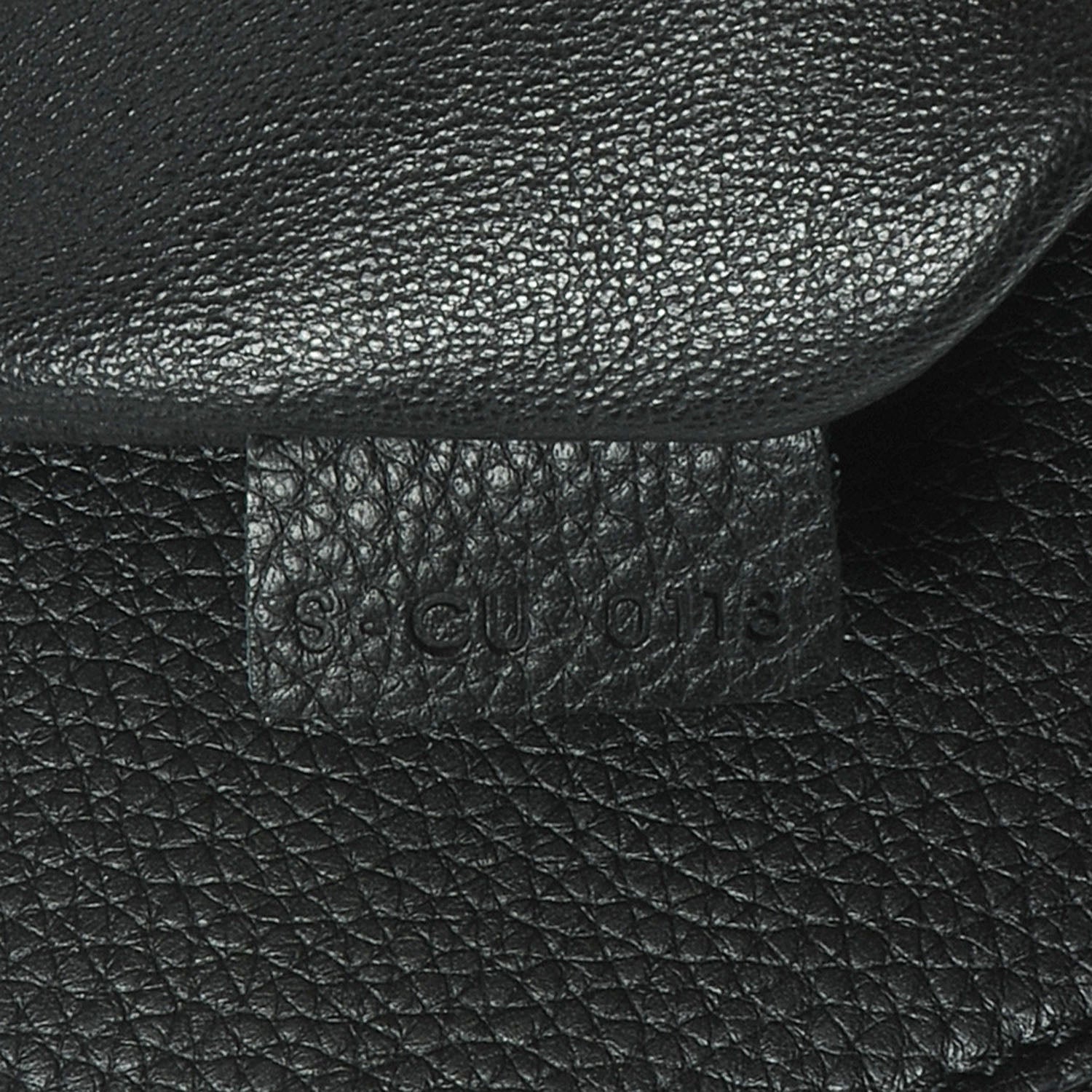 Celine Drummed Calfskin Suede Double Zip Trapeze Black 7 of 9