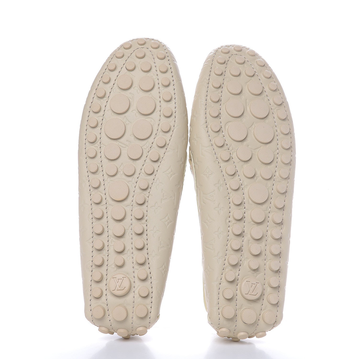 Louis Vuitton Monogram Embossed Gloria Loafer 36.5 Ivory 5 of 8