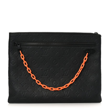 Louis Vuitton Taurillon Monogram Solar Ray A4 Pouch Black 1 of 6