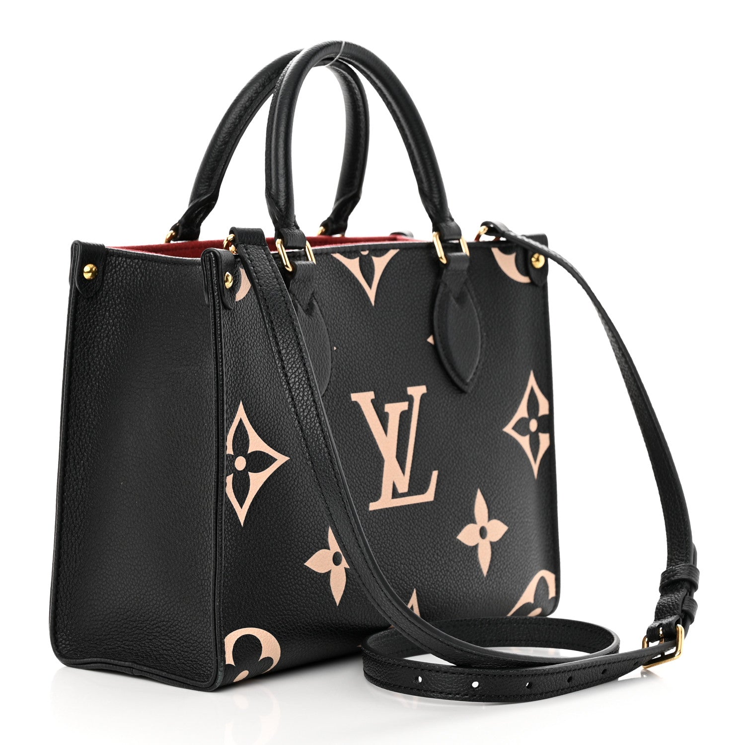 Louis Vuitton Empreinte Monogram Giant Onthego PM Black Beige 3 of 12